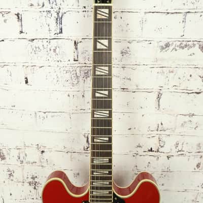 Ventura V32 "335" Style Red Mist Semi-Hollow Electric Guitar in Mint Condition image 5