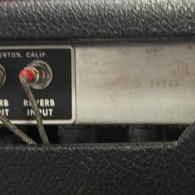 Fender Deluxe Reverb "Drip Edge" 2-Channel 22-Watt 1x12" Guitar Combo 1968 - 1969 - Silverface image 4