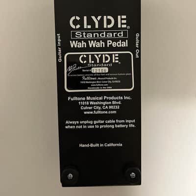 Fulltone Clyde Standard Wah 1997 - 2020 - Black image 2