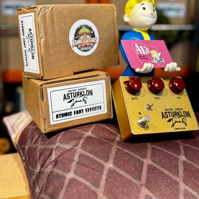 Atomic Fart Effects  ASTURKLON BOUTIQUE OVERDRIVE ( Hand Made Point to Point)  2026  - GOLD RELIC image 7