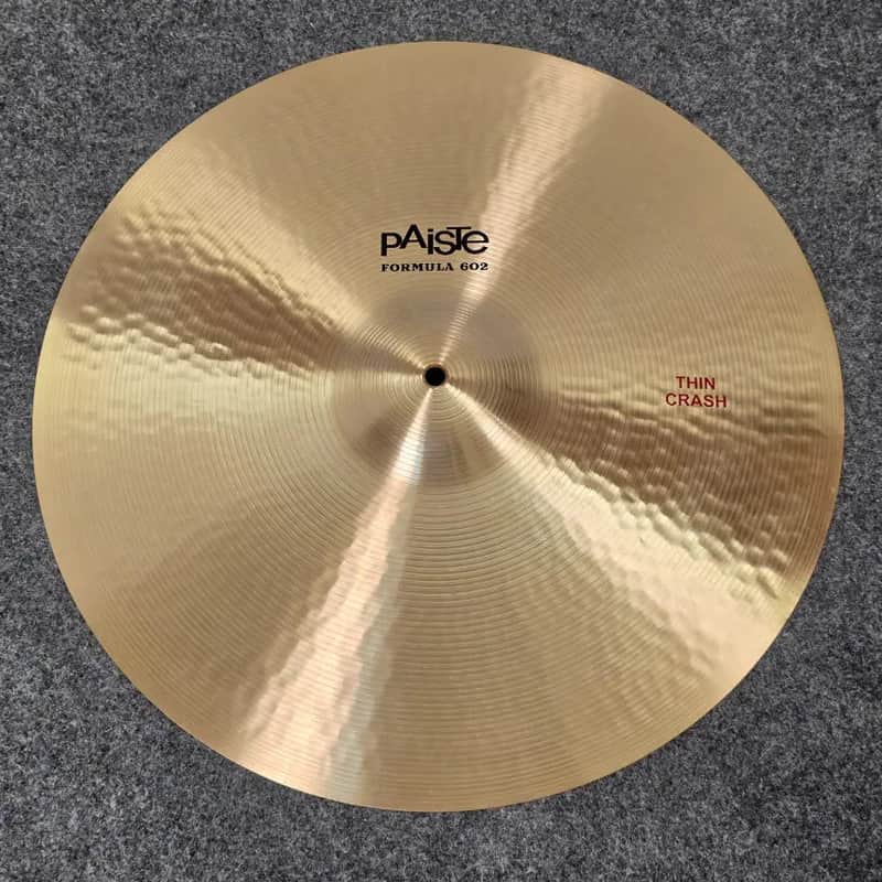 Used Paiste Formula 602 Thin Crash Cymbal 20" - Good image 1