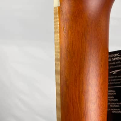 Ortega Tourplayer Thinline Acoustic-Electric Classical Guitar, Flamed Maple Top, Blue image 4