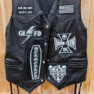 Zakk Wylde Original Leather Vest Unused Black Label Society image 1
