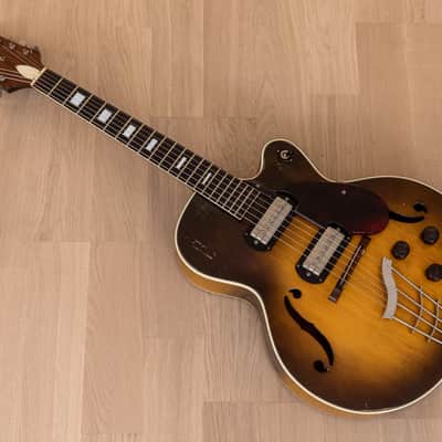 1957 Harmony H62 Vintage Archtop Electric Guitar Sunburst w/ Gibson P-13 Pickups, Case image 18