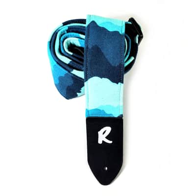 Blue Mountain Range Guitar Strap-Great Outdoors National Park Guitar Strap -Camping Guitar Strap- Double Padded - Universal Guitar Strap image 4