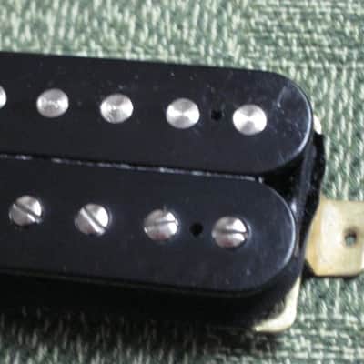 ONE used (less than light average wear) Epiphone BHC 57(CH)G Black Humbucker, 8.7k, Alnico V (+ screws & springs) for DOT: can go in Neck or Bridge position / for LP: Neck position / for SG Neck position (from 2010s) image 15