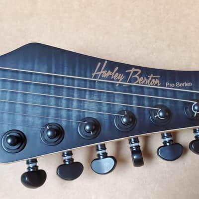 Harley Benton Amarok 7 String Guitar - Black Flame Burst image 6