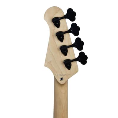 Lakland Skyline 44-OS Offset Bass Guitar, Trans Black with Rosewood Fingerboard, Gator GFW-GTR-SEAT and Stand, ErnieBall 1/4 Cable Bundle image 10