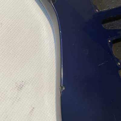 1997 Korean Ibanez RG470 Candy Blue Basswood Guitar Body Floyd Ready image 4