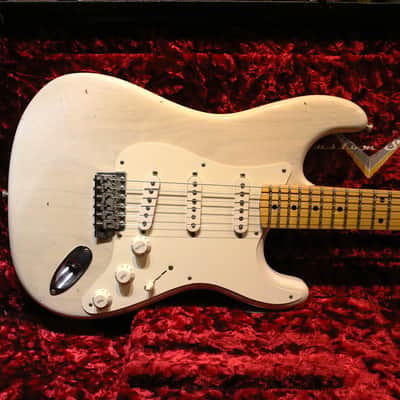 Fender Stratocaster Custom shop 1956 Reissue Journey man Relic 2017 - White Blonde image 5