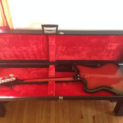 Vintage Silvertone 1443 Bass Danelectro Hornet + Original Case image 5