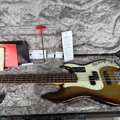 Fender American Ultra Precision Bass with Rosewood Fretboard 2019 - Present - Mocha Burst image 13