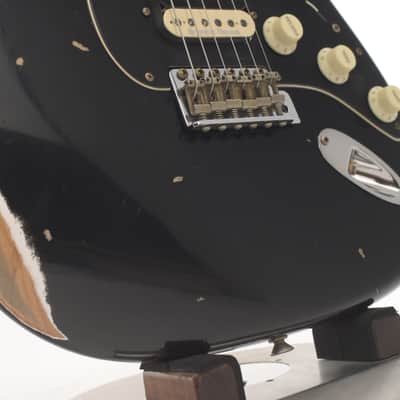 Fender Custom Shop '67 Strat HSS Relic Aged Black 2025 image 8