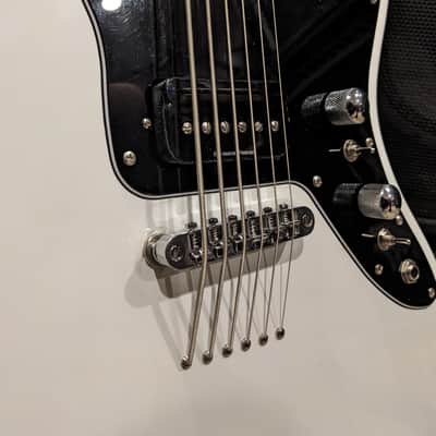 SubZero Rogue VI 30"-scale Baritone / Bass VI - Tuned E-E @ Bass Octave - Seymour Duncan P-Rails Pickups with Custom Switching, Locking Tuners & Brass Nut image 17