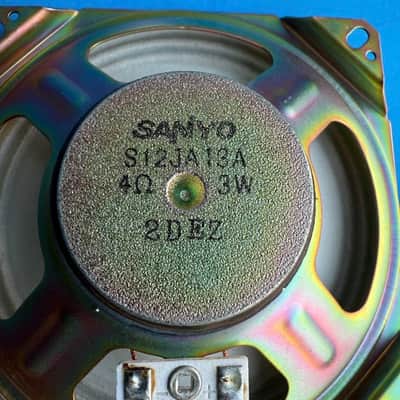 CASIO LK-92TV Keyboard Part: Sanyo 4.5" Speaker 4Ohms 3W White Woofer [Pair] image 7