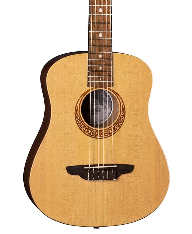 Luna Safari Nylon String Travel Guitar w/Bag. Spruce Bild 1