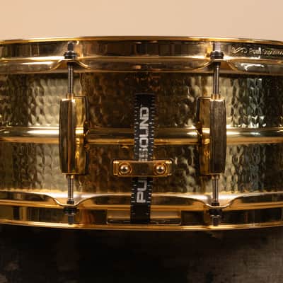 Pearl 5.5x14 Jimmy DeGrasso Signature Hammered Brass Snare Drum image 9