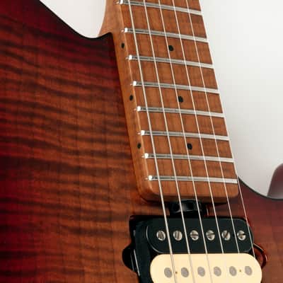 Ernie Ball Music Man Axis Super Sport with Tremolo 2021 - Roasted Amber Quilt image 15