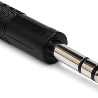 Hosa GPP-419 Female TS 1/4" to Male TRS 1/4" Adaptor image 1