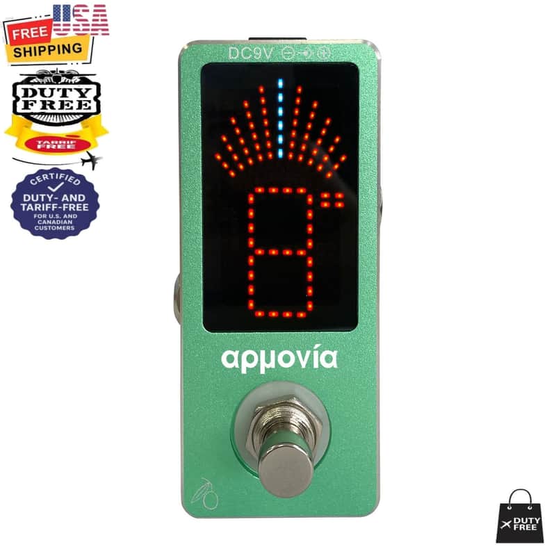 KALAMATA OLIVE Green Tuner ROOTS Series Aluminum Mini Chromatic Guitar Bass Violin Tuner image 1