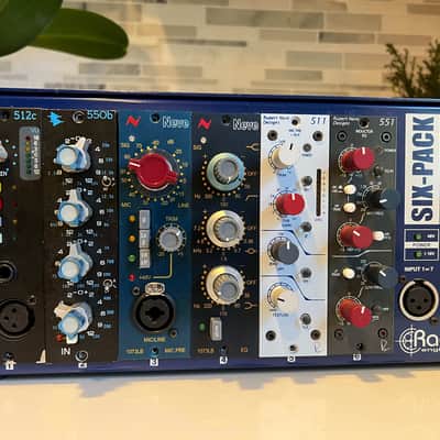 API 512c 500 Series Mic Preamp Module and Radial Lunch Box 2000 - Present Black image 12