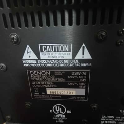 Denon DSW-76 Powered Subwoofer - Black imagen 3