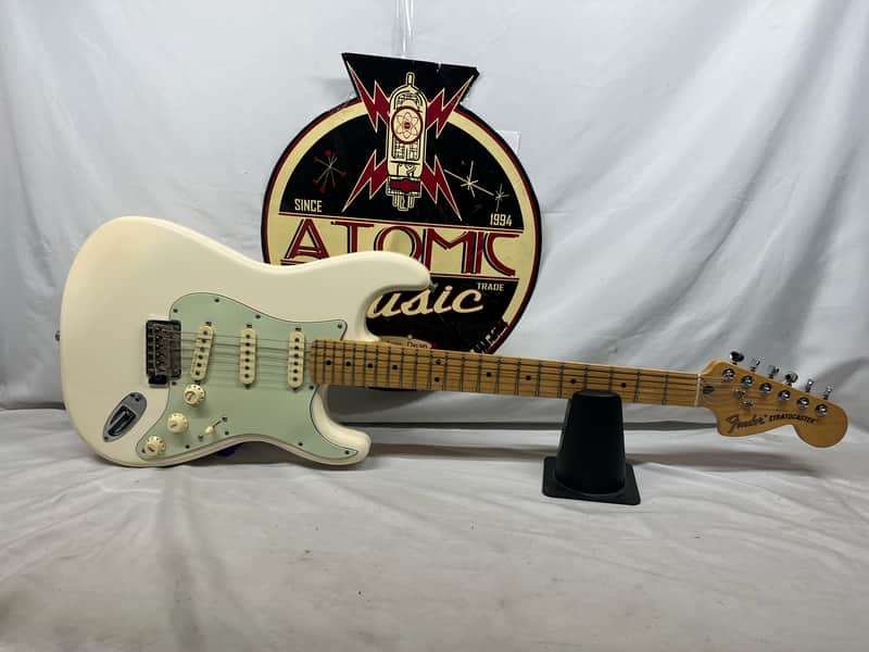 Squier Deluxe Roadhouse Strat Stratocaster Electric Guitar MIM - Made in Mexico - Olympic White image 1