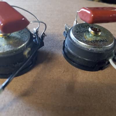 SUPER TWEETERS MYLAR DOME 1" CONE TWEETER WITH POLY FILM CAPS PAIR! AWESOME HI END LOW PRICE PMR image 5