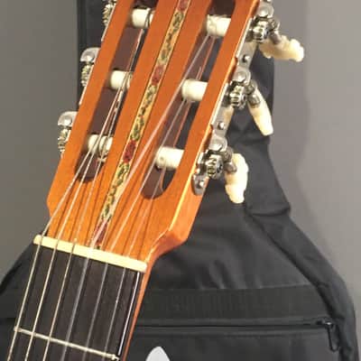 Vintage Jose Luis Velazquez Classical Nylon String Spanish Guitar Made in Mexico Solid Woods Original Case image 3