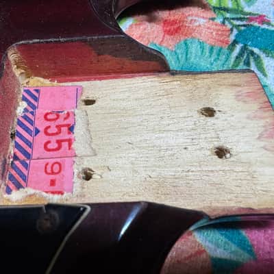 Hofner 174 SG Style Guitar - Model 513 Single Coil Pickups - Lots of Nicks and Dings and Finish Creases - Solid Player - 1972 image 15