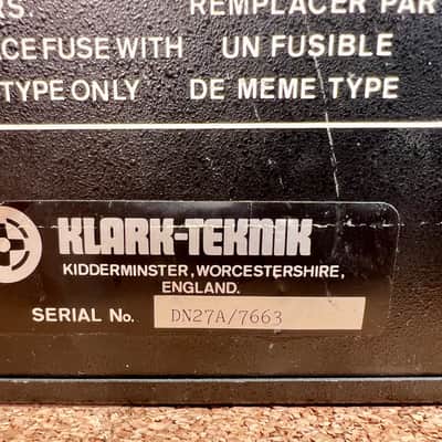Klark Teknik DN27A Graphic Equaliser – 1970s – Matched PAIR consecutive serial num – RARE – Serviced – Warranty image 8