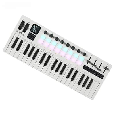 Keyboard 37 Key 3.5mm MIDI 16 RGB Drum Padswith Sound Source Supports Wireless Connection To Multiple Systems image 3