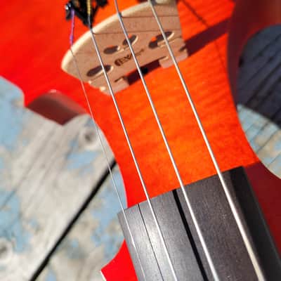 EVL 4 string electric violin Custom Quartet series 2021 - Red image 4