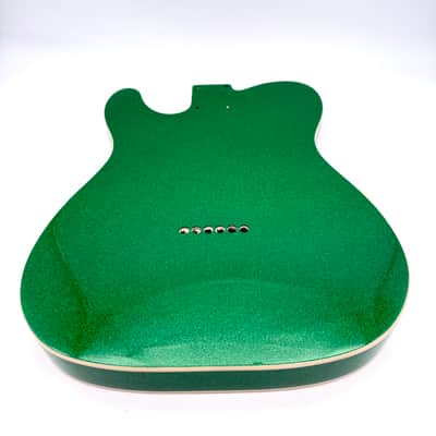 HooDoo Telecaster Body Alder Bound Sparkle Green Light htb6360 image 8