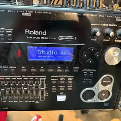 Roland TD-30K V-Drum Kit with Mesh Pads 2010s - Black image 4