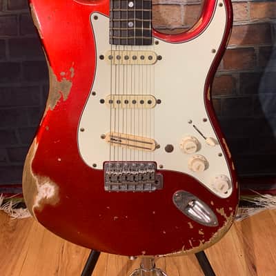 Fender Stratocaster Custom Shop Relic Body 1969 Candy Apple Red True Temperament Neck image 2