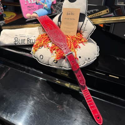 Blue Bell Straps Johnson Caiman Custom Cherry Red Exclusive for Al’s Music Factory image 10