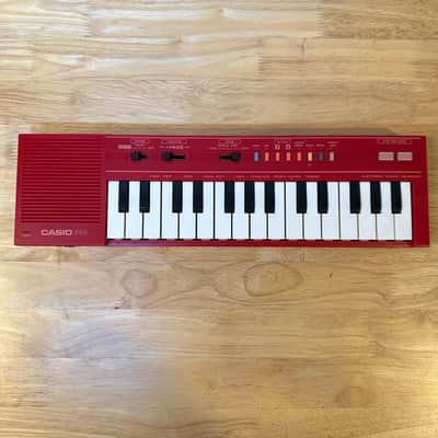 Casio PT-1 Rare Red IOB Vintage 1988 Cult Status 29-Key Mini Synthesizer MIJ