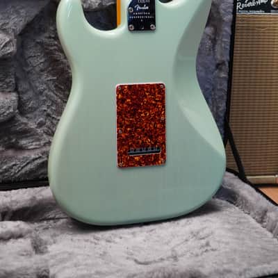 2024 Fender LTD American Pro II Thinline Surf Green Transparent Stratocaster FSR Limited Edition image 5
