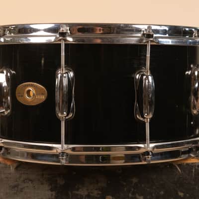 1990s Slingerland 7x14 Ridgeland Black Lacquer Snare Drum image 2