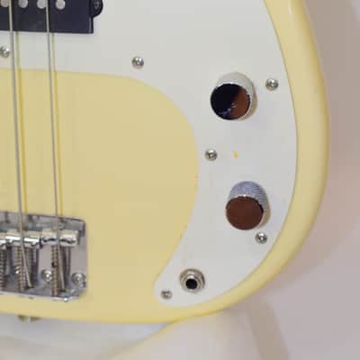 1994 Squier Standard Precision Bass 4-String Electric Bass Guitar, Rosewood Fingerboard, Antique White MIK image 5