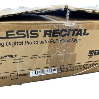 Alesis Recital 88-Key Digital Piano 2010s - Black image 8