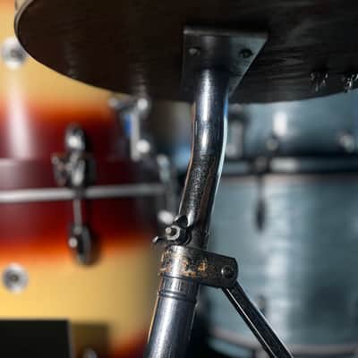 Vintage 60's Slingerland Round Drum Throne w/ White Top imagen 4