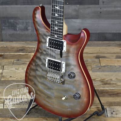 PRS Wood Library CE-24 Satin Quilt Top - Faded Gray Black Cherry Burst image 10
