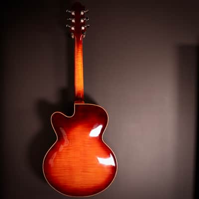 2022 Viteri Custom 16-inch F-hole Acoustic Archtop with Floating Kent Armstrong image 9