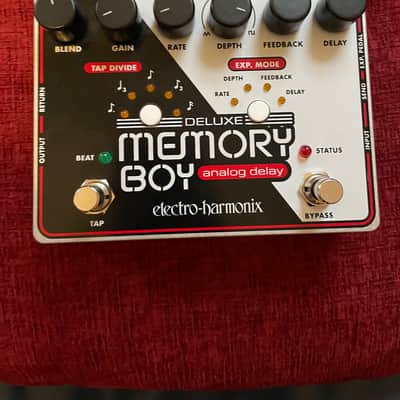 (Mint) Electro-Harmonix Deluxe Memory Boy Tap Tempo Analog Delay 2010 - Present - Black / White / Red image 1