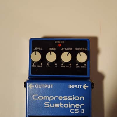 Boss CS-3 Compression Sustainer (Silver Label) 1997 - Present - Blue image 1