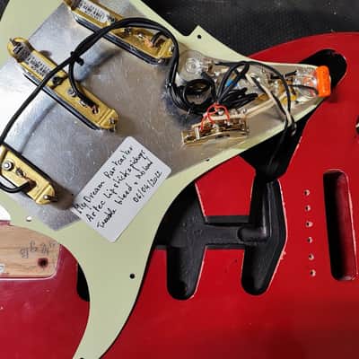 MyDream Partcaster Custom Built - Relic Dakota Red Lipsticks image 13