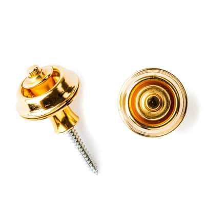 Dunlop SLS1104G Straplok Strap Retainers Original, 24KT Gold image 2