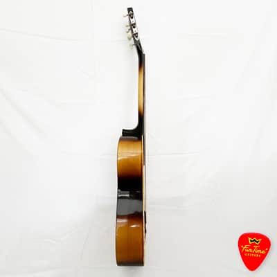 1960s Lignatone Parlor Guitar Vintage Brownburst Acoustic – Made in Czechoslovakia – “Bo” image 14